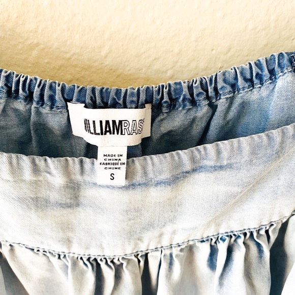 Paint splattered light blue long tank top - Picture 7 of 7